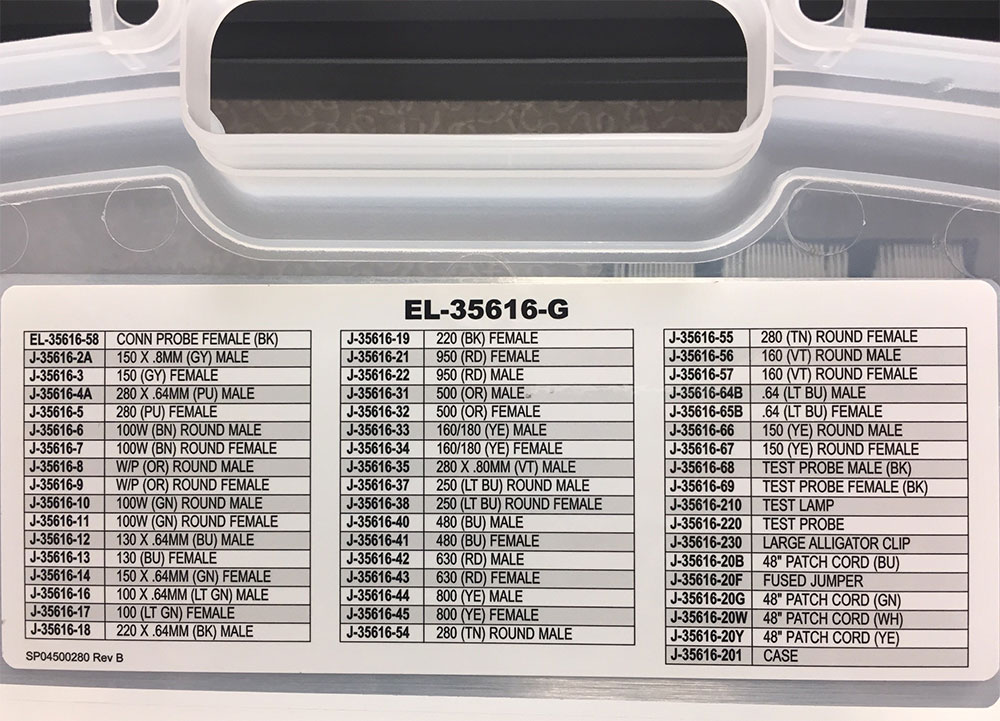 El G Connector Test Adapter Kit