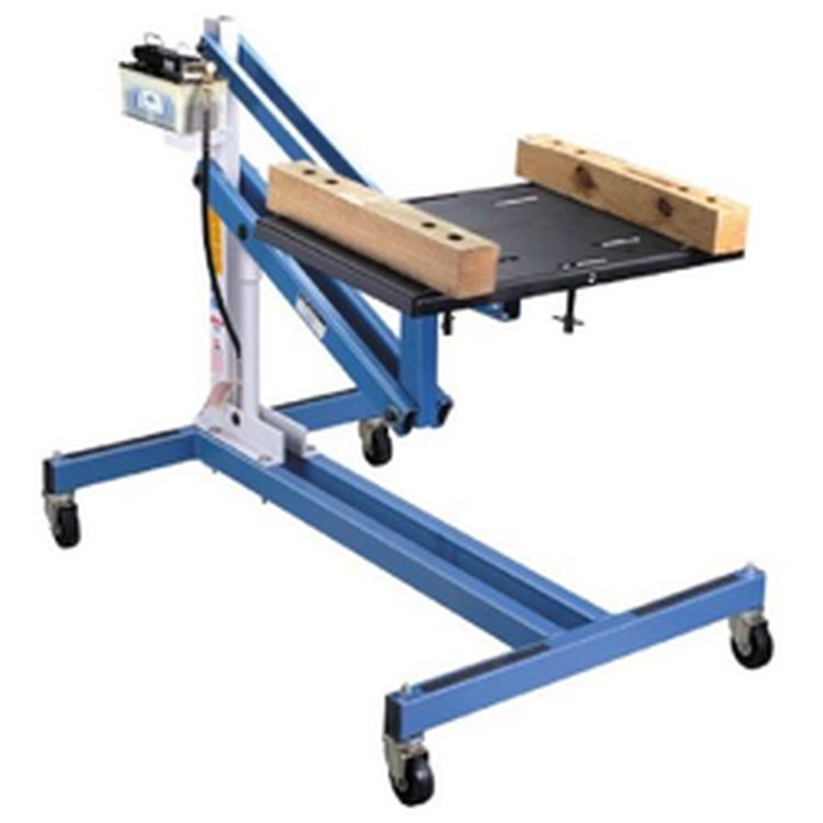0141585A 1,250 Lb. Capacity Powertrain Lift Table With Tilting Plate
