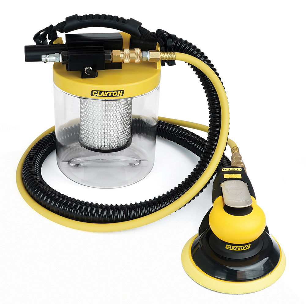 016SC100TK Clayton Scorpion Pneumatic HEPA Sanding Vac Kit