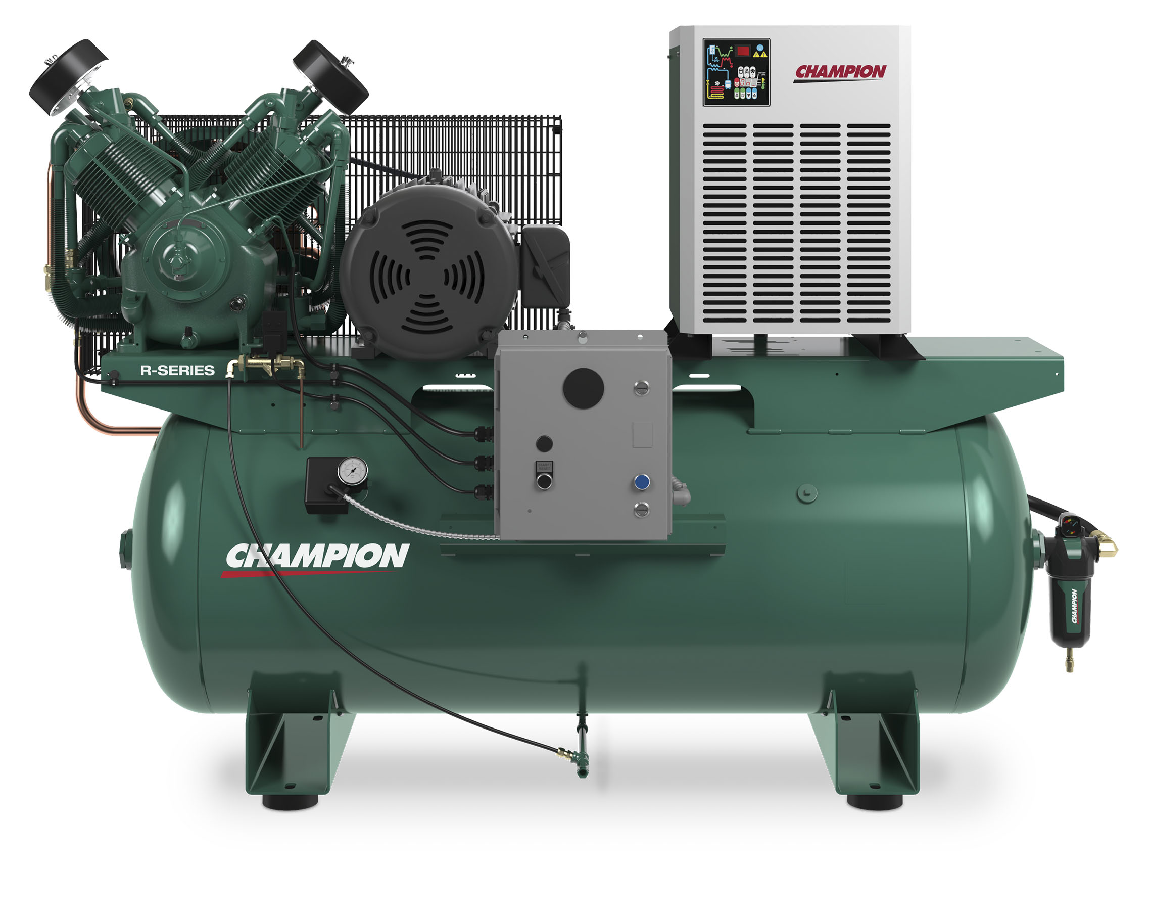 082-hr1012-460-3wd - R-series Reciprocating Compressor Airstation Model 