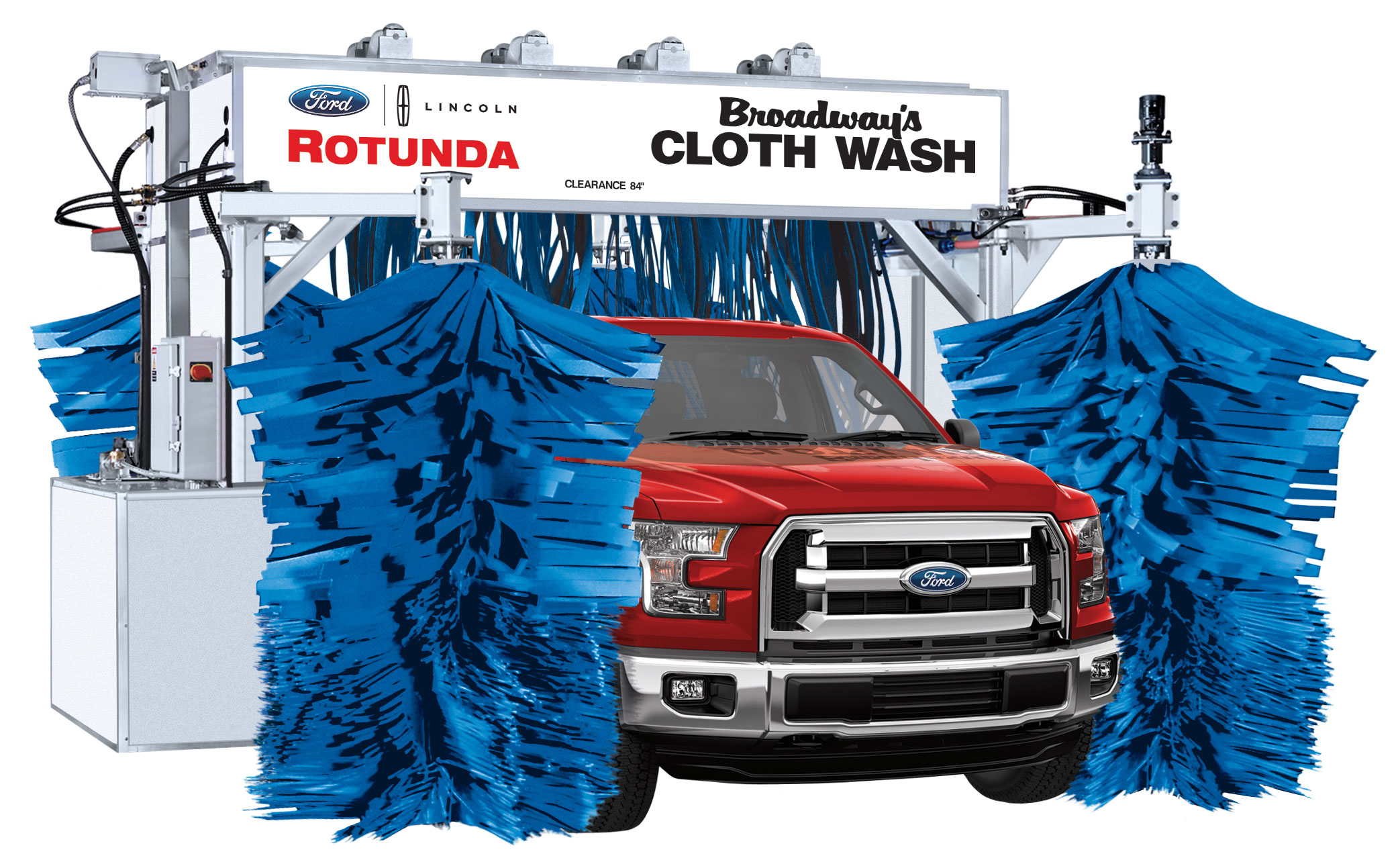 1320789 Rollover DriveThru Car Wash w/Retract Bar