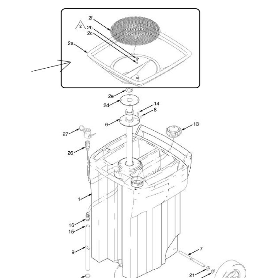 160243650 Replacement Funnel Kit for Oil King & Coolant King Container