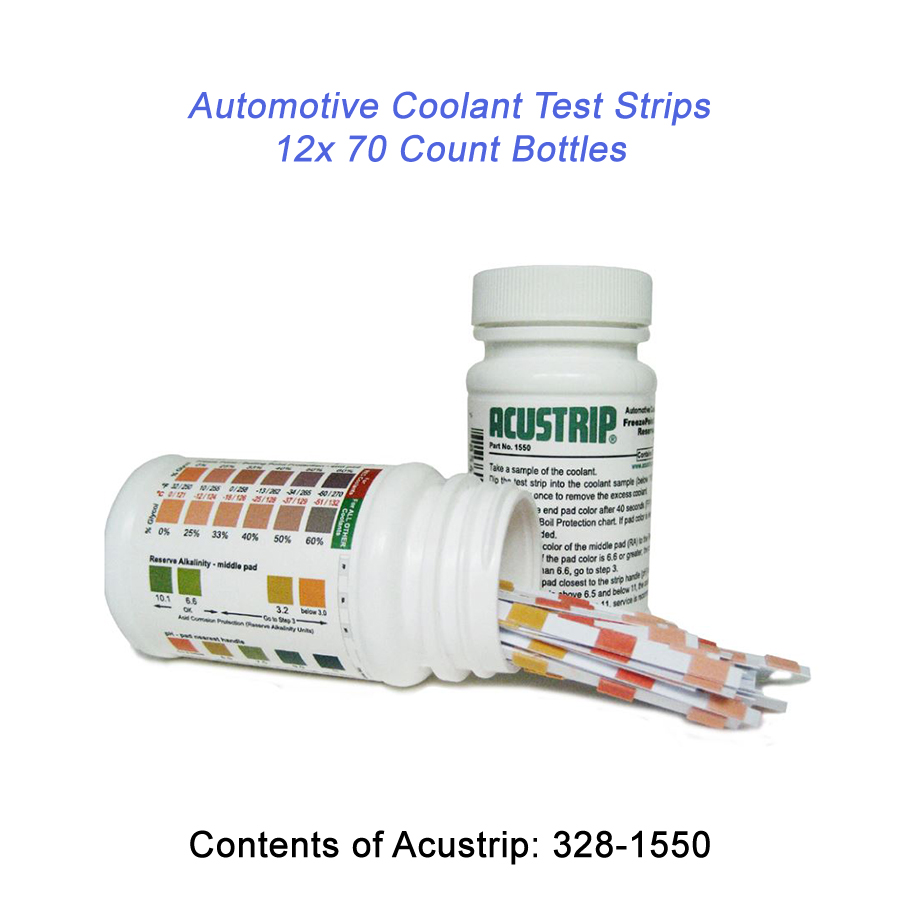 3281550 Automotive Coolant Test Strips (12) 70 Count Bottles
