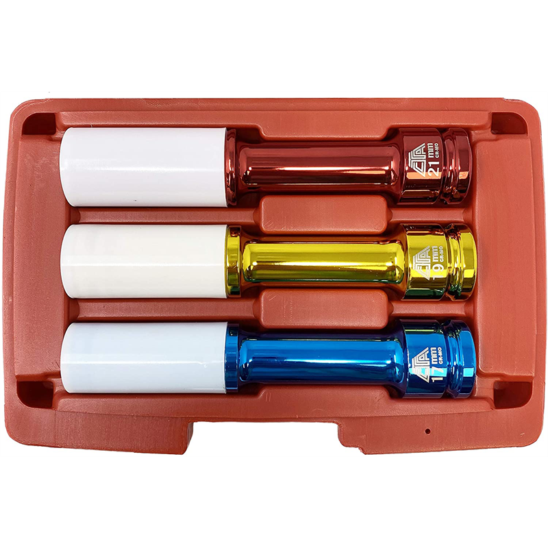 CTA7069 CTA Manufacturing 3 Pc Extended Lug Nut Socket Set