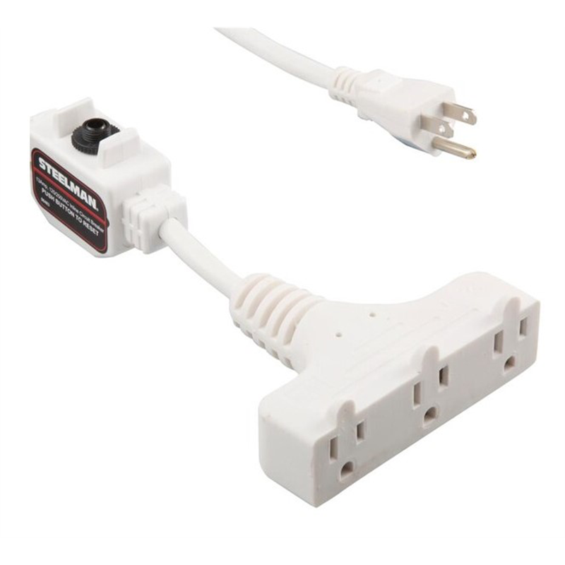 Steelman 98483 White 30-foot Cord 15 Amp T-tap Reel With 4