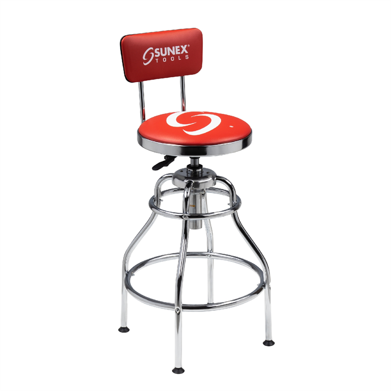 SUN8516 - Sunex HYDRAULIC SHOP STOOL CHROME)