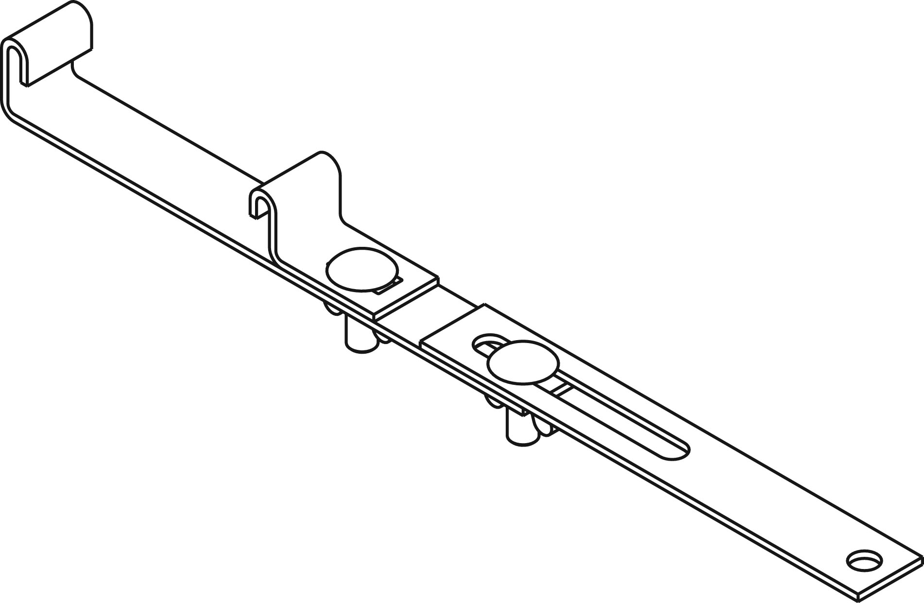 J 45057 2 LOWER ENGINE SUPPORT BAR